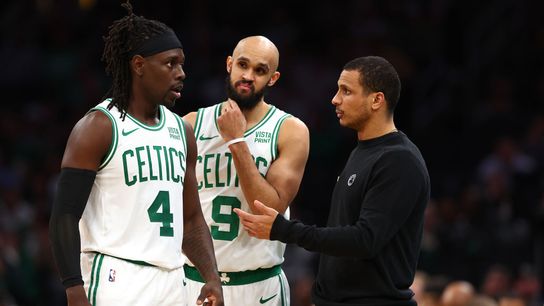 Karalis: Belichick abdicated a legendary throne in Boston. Can the stars align for Joe Mazzulla to claim it? taken at BSJ Headquarters (Celtics)